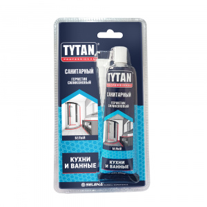 Герметик силикон санитарный белый TYTAN 85 мл