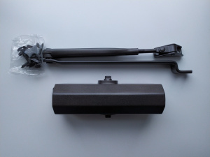 Доводчик дверной DORMA TS 77 EN-3, 80 кг., с рычагом, Т-КОРИЧНЕВЫЙ (12 шт. /упаковка)